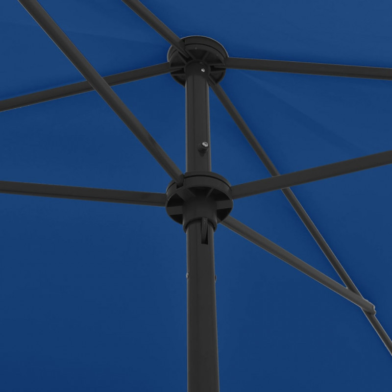 Parasol plażowy, niebieski, 200x125 cm