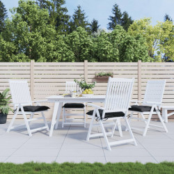 Poduszki na krzesła, 4 szt., czarne, 40x40x7 cm, tkanina