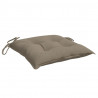 Poduszki na krzesła, 2 szt., taupe, 50x50x7 cm, tkanina