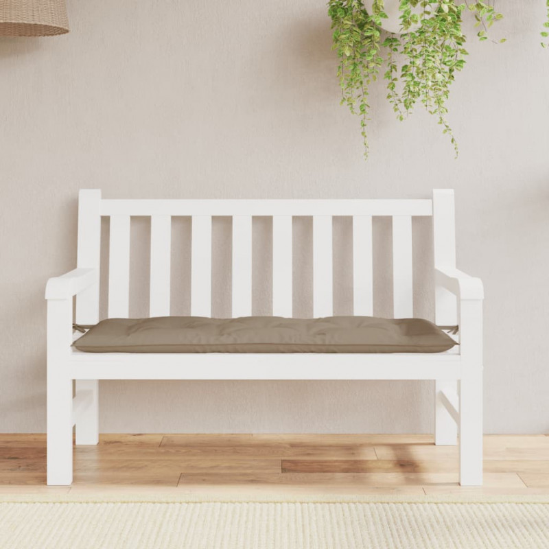 Poduszka na ławkę ogrodową, taupe, 120x50x7 cm, tkanina