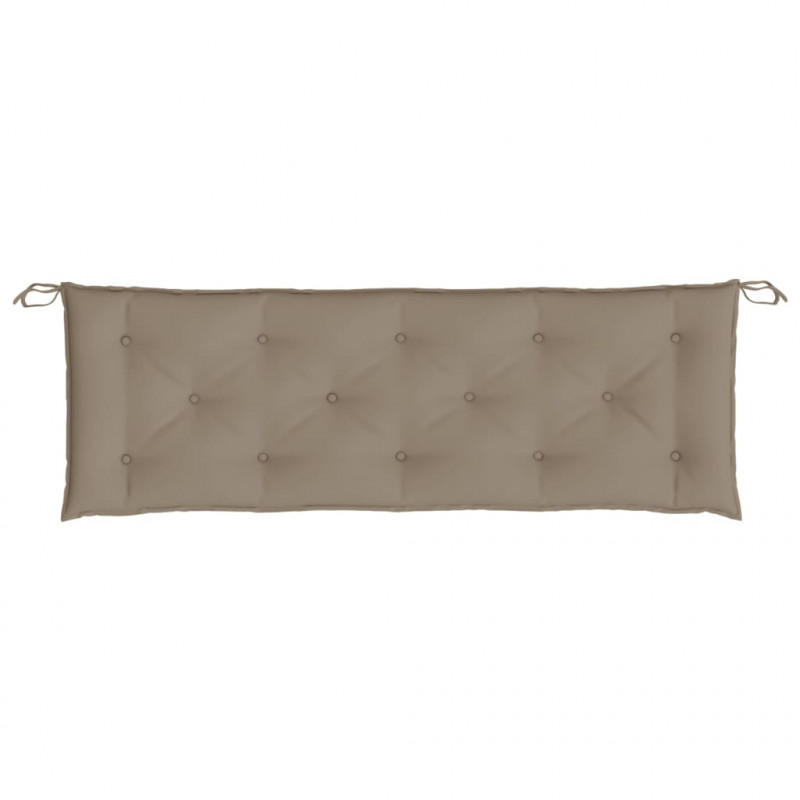 Poduszka na ławkę ogrodową, taupe, 150x50x7 cm, tkanina