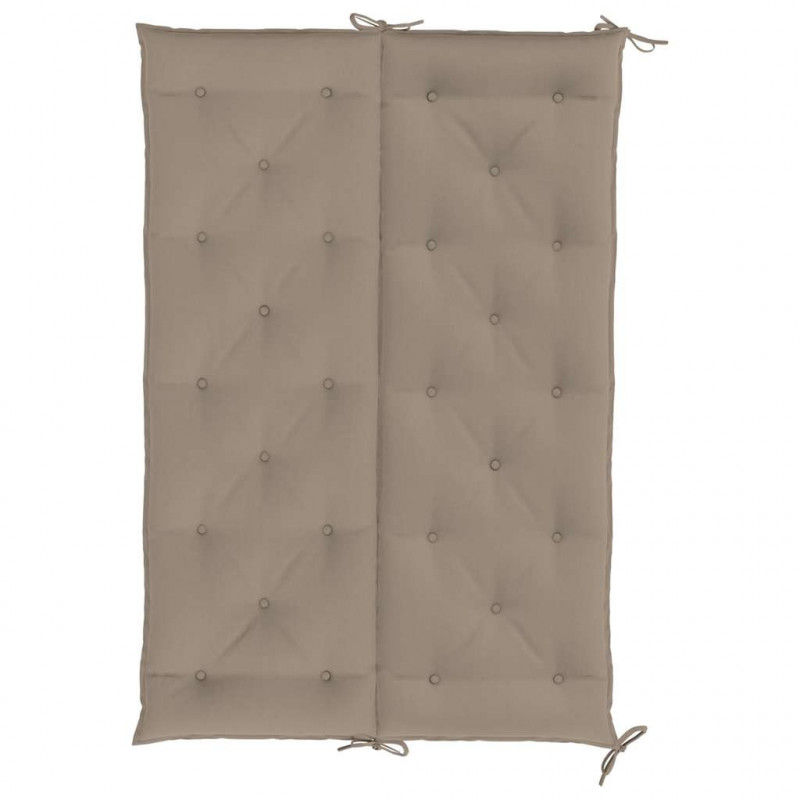 Poduszka na ławkę ogrodową, taupe, 150x(50+50)x7 cm