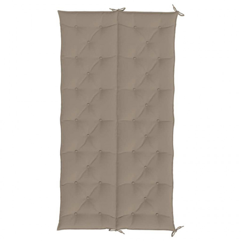 Poduszka na ławkę ogrodową, taupe, 200x(50+50)x7 cm