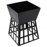Palenisko i grill 2-w-1, 34 x 34 x 48 cm, stal