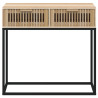 Stolik konsolowy, 80x30x75 cm, materiał drewnopochodny i żelazo