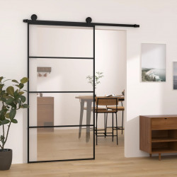 Drzwi przesuwne a akcesoriami, 102,5x205 cm, ESG i aluminium