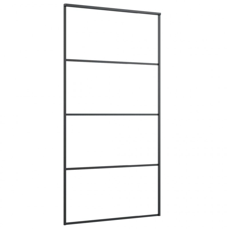 Drzwi przesuwne a akcesoriami, 102,5x205 cm, ESG i aluminium