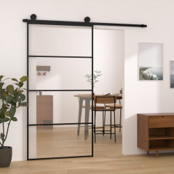 Drzwi przesuwne a akcesoriami, 102,5x205 cm, ESG i aluminium