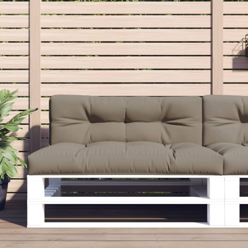 Poduszka na paletę, taupe, 120x40x12 cm, tkanina