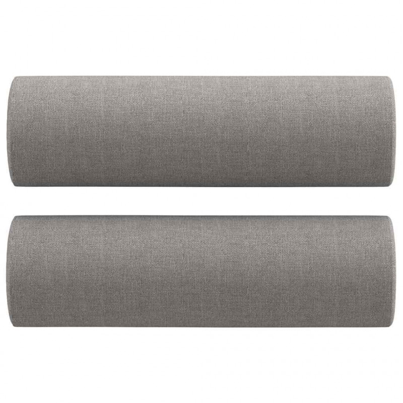 3-osobowa sofa wypoczynkowa z poduszkami, jasnoszara, 180 cm