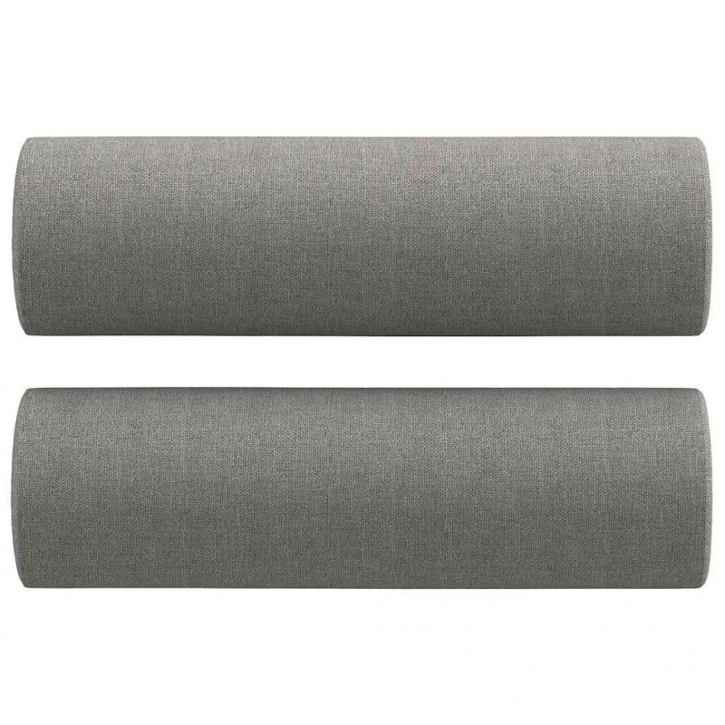 3-osobowa sofa wypoczynkowa z poduszkami, ciemnoszara, 210 cm
