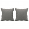 2-osobowa sofa wypoczynkowa z poduszkami, ciemnoszara, 140 cm