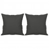 3-osobowa sofa z poduszkami, ciemnoszara, 210 cm, mikrofibra