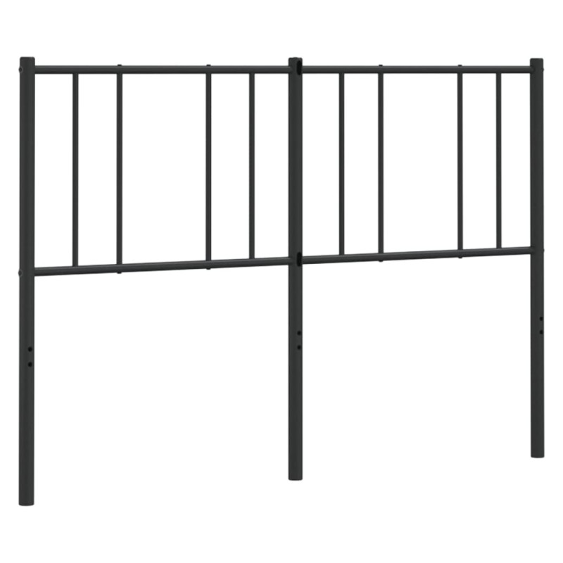 Metalowe wezgłowie, czarne, 140 cm