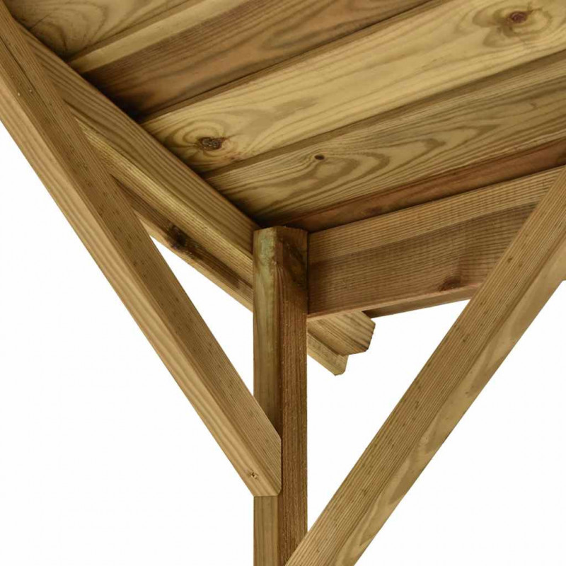 Zadaszenie grilla, 163,5x93x210 cm, impregnowane drewno sosnowe