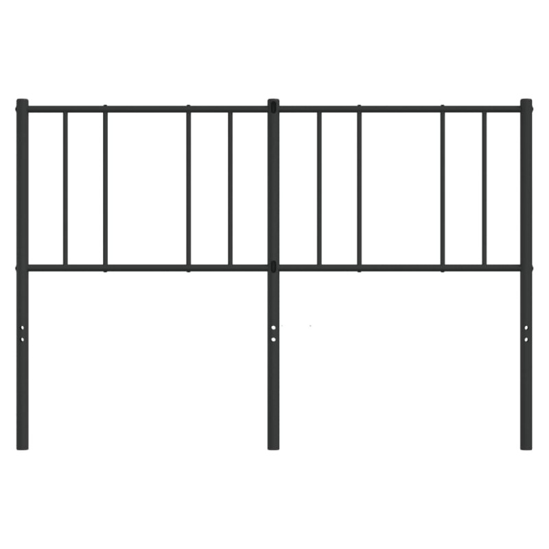 Metalowe wezgłowie, czarne, 140 cm