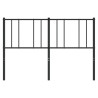 Metalowe wezgłowie, czarne, 140 cm