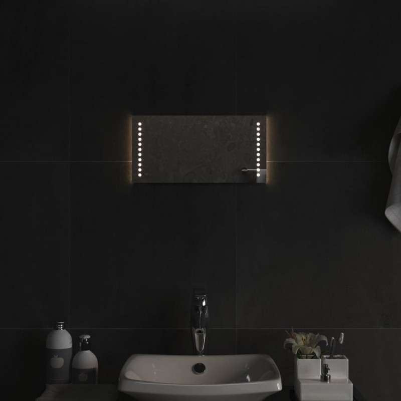 Lustro łazienkowe z LED, 20x40 cm