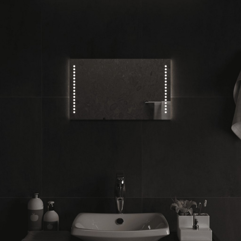 Lustro łazienkowe z LED, 30x50 cm