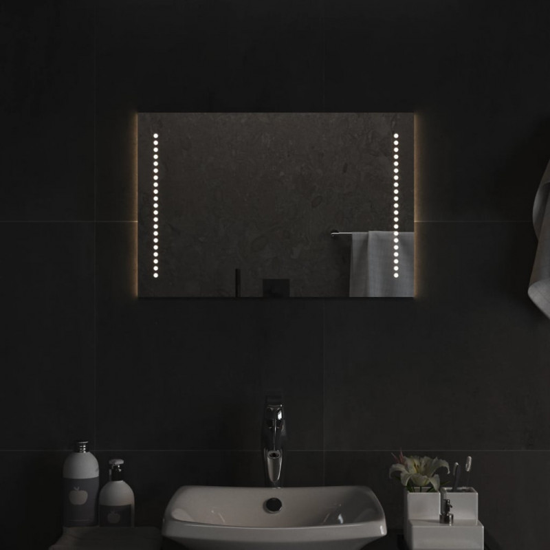 Lustro łazienkowe z LED, 40x60 cm