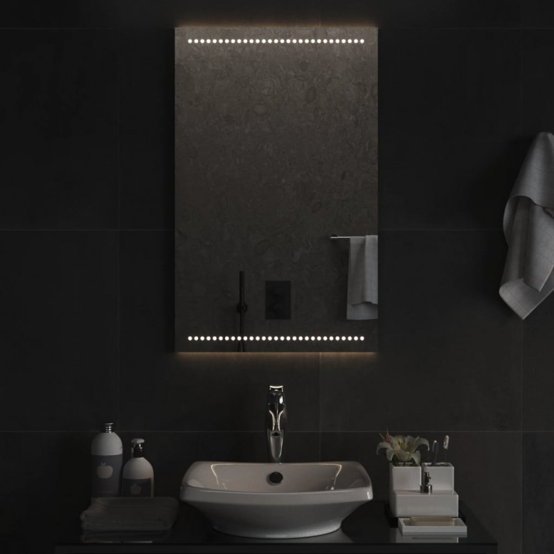Lustro łazienkowe z LED, 50x80 cm