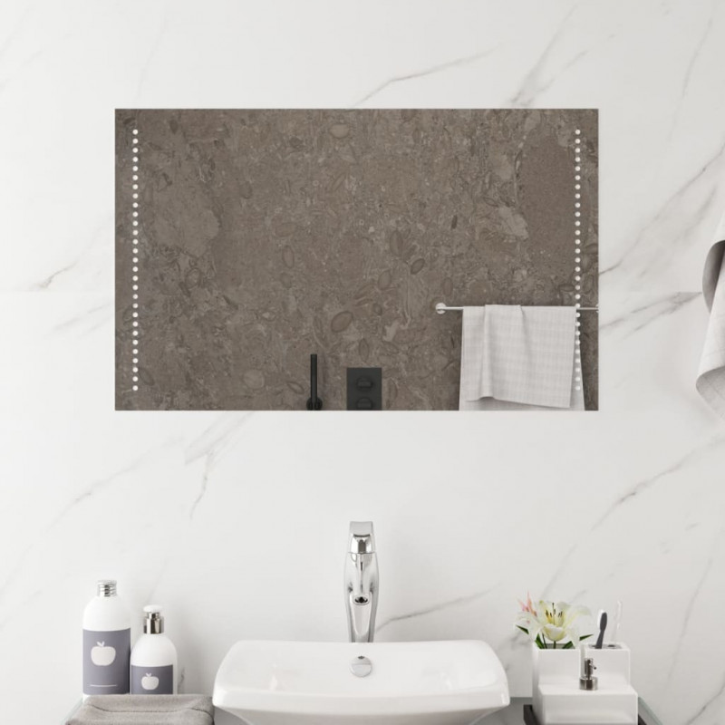 Lustro łazienkowe z LED, 50x80 cm
