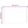 Lustro łazienkowe z LED, 50x80 cm