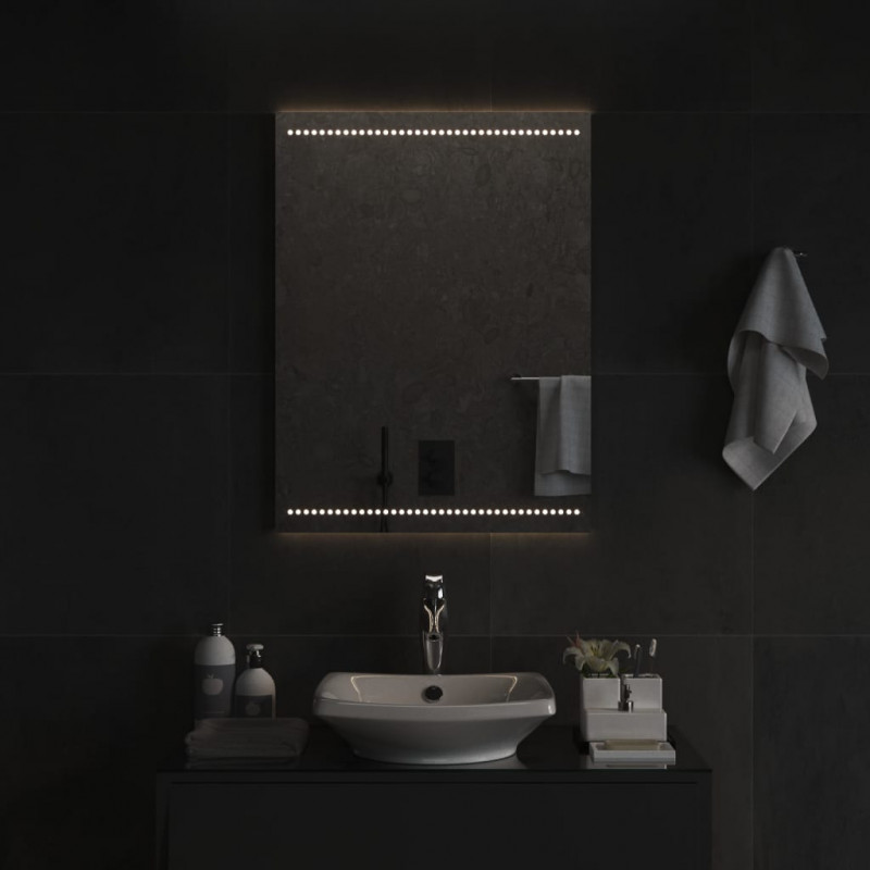 Lustro łazienkowe z LED, 60x80 cm