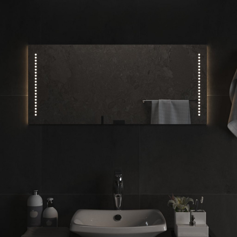 Lustro łazienkowe z LED, 40x90 cm