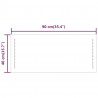 Lustro łazienkowe z LED, 40x90 cm