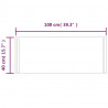 Lustro łazienkowe z LED, 40x100 cm