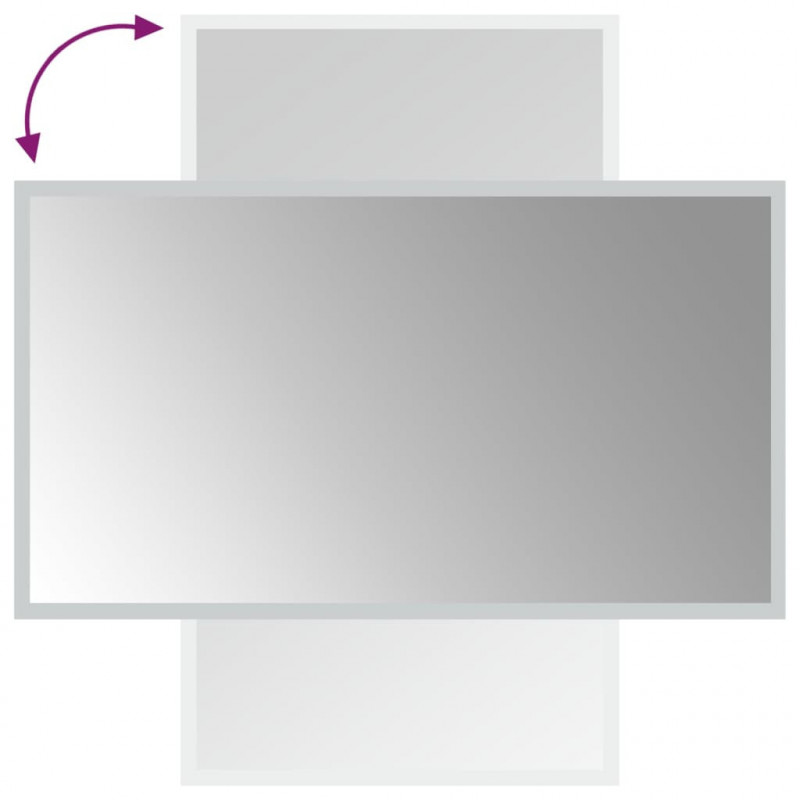 Lustro łazienkowe z LED, 40x70 cm