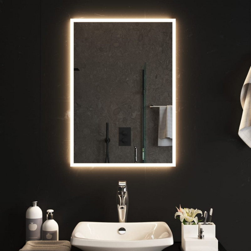 Lustro łazienkowe z LED, 50x70 cm