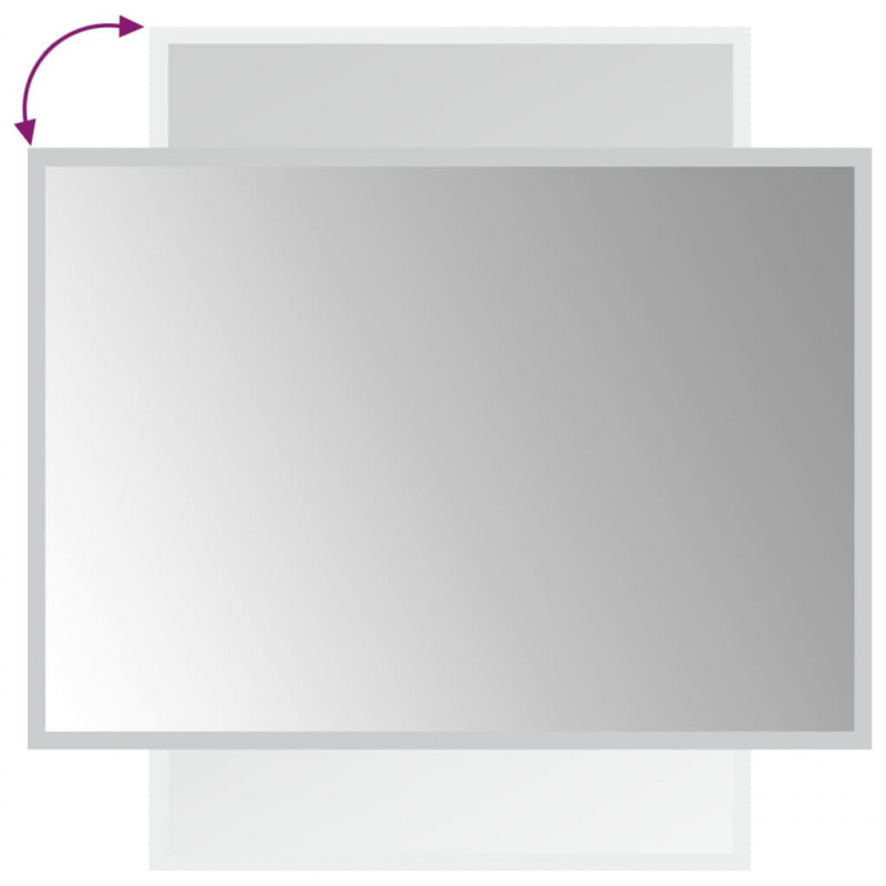 Lustro łazienkowe z LED, 50x70 cm