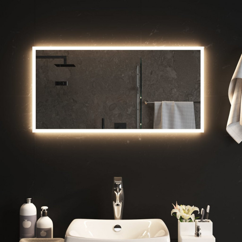 Lustro łazienkowe z LED, 40x80 cm