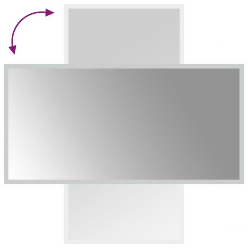 Lustro łazienkowe z LED, 40x80 cm