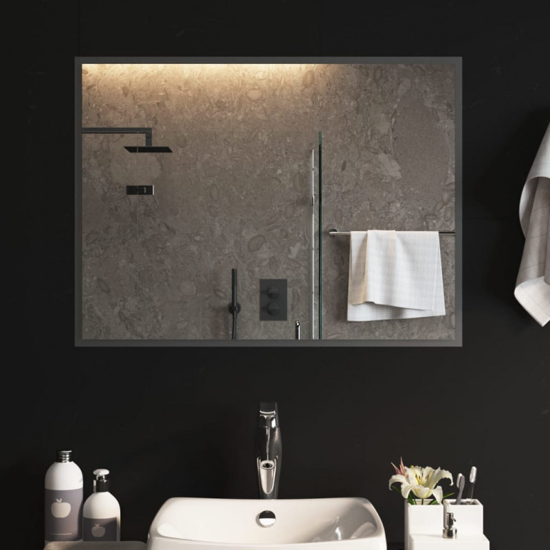 Lustro łazienkowe z LED, 60x80 cm