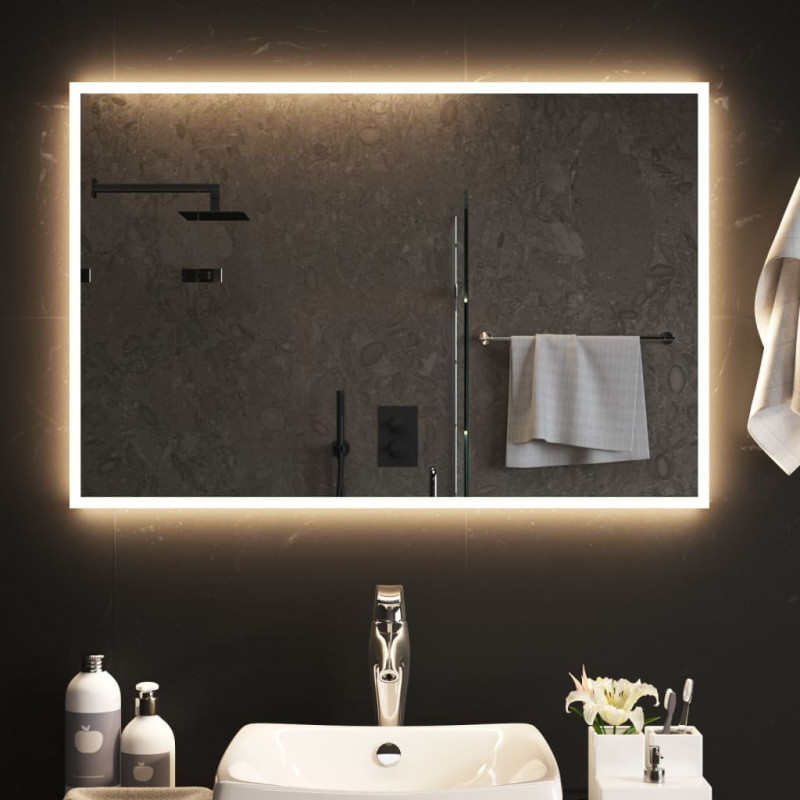 Lustro łazienkowe z LED, 60x90 cm