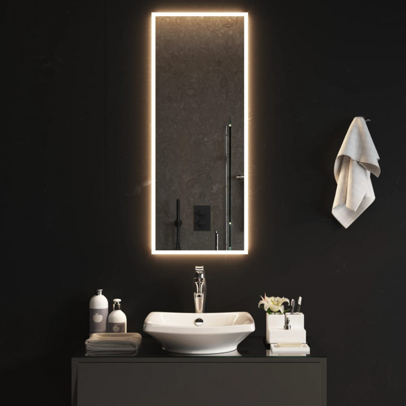 Lustro łazienkowe z LED, 40x100 cm