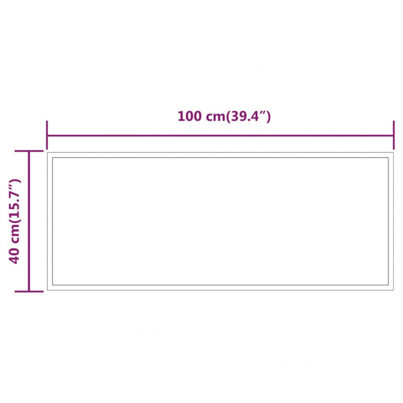 Lustro łazienkowe z LED, 40x100 cm