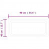 Lustro łazienkowe z LED, 40x90 cm