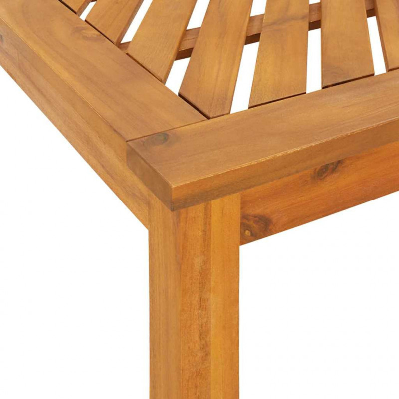 Zestaw do jadalni w ogrodzie 5 pcs Brązowy Lite Drewno Akacji