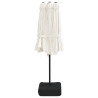 Podwójny parasol ogrodowy z LED, piaskowy, 449x245 cm