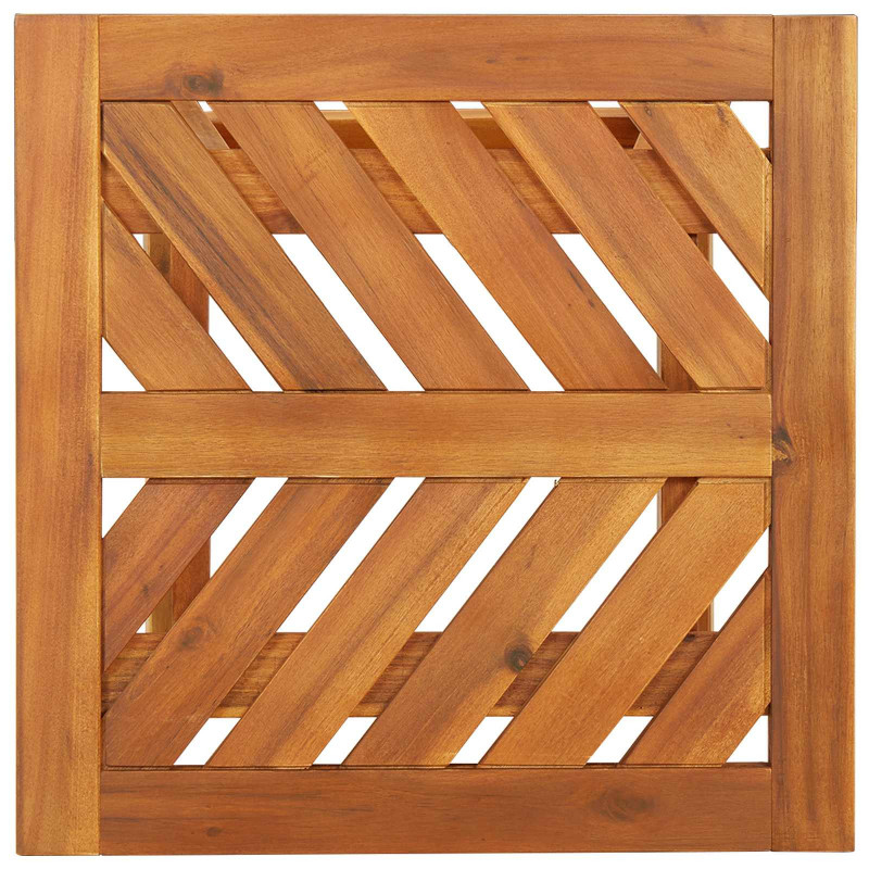 Zestaw do jadalni w ogrodzie 3 pcs Brązowy Lite Drewno Akacji