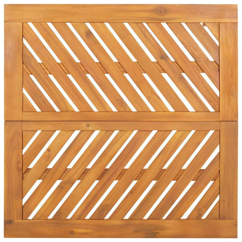 Zestaw do jadalni w ogrodzie 3 pcs Brązowy Lite Drewno Akacji