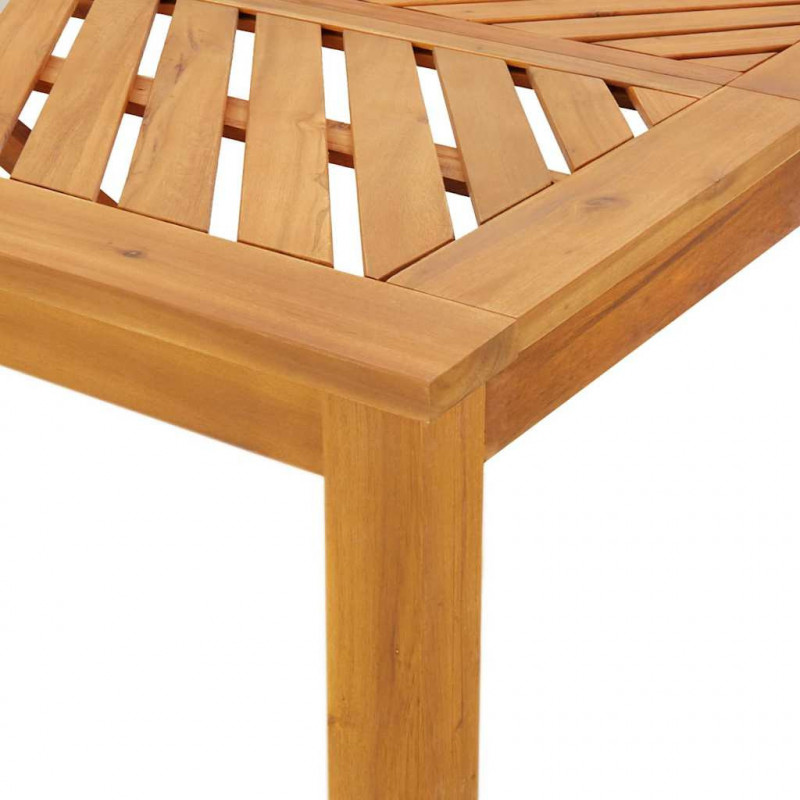 Zestaw do jadalni w ogrodzie 3 pcs Brązowy Lite Drewno Akacji