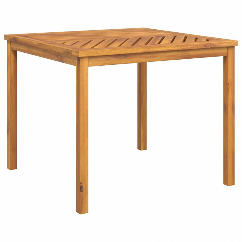 Zestaw do jadalni w ogrodzie 5 pcs Brązowy Lite Drewno Akacji