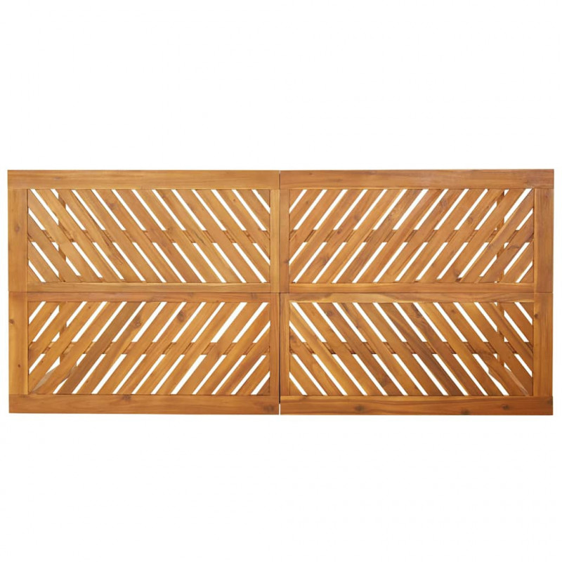 Zestaw do jadalni w ogrodzie 9 pcs Brązowy Lite Drewno Akacji