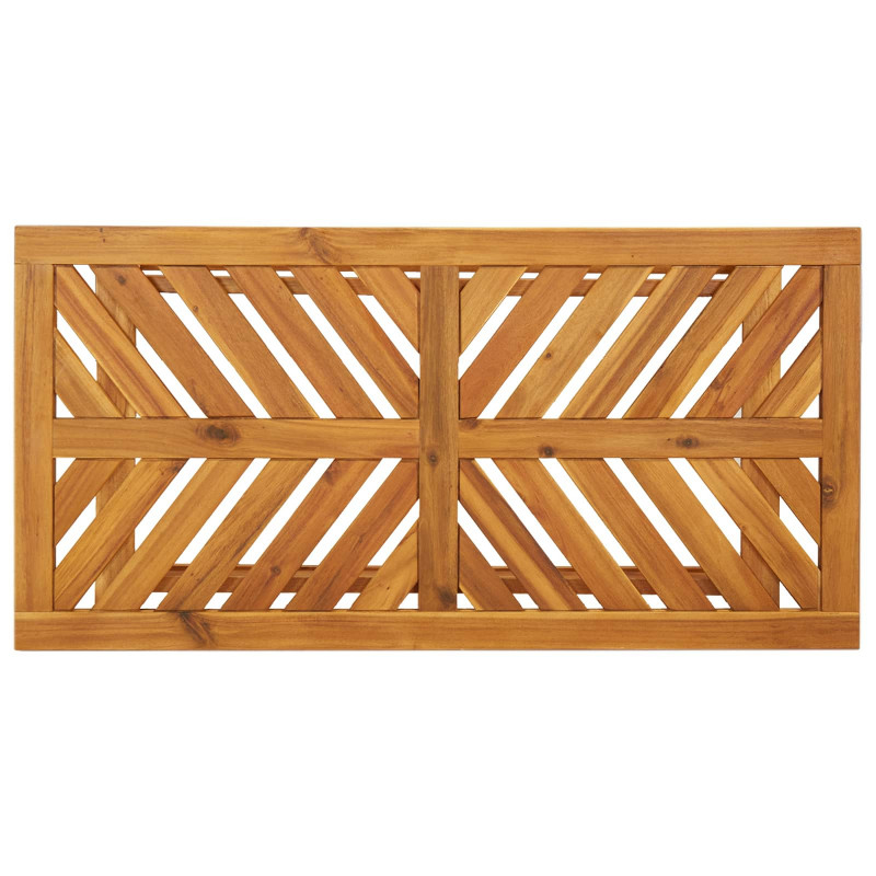 Zestaw wypoczynkowy w ogrodzie 5 pcs Brązowy Lite Drewno Akacji