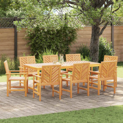 Krzesło jadalniane 8 pcs Naturalny 62.5 x 59 x 89 cm